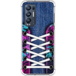Funda Silicona Antigolpes para Oppo Find X3 Neo 5G diseño Zapatillas 06 Dibujos