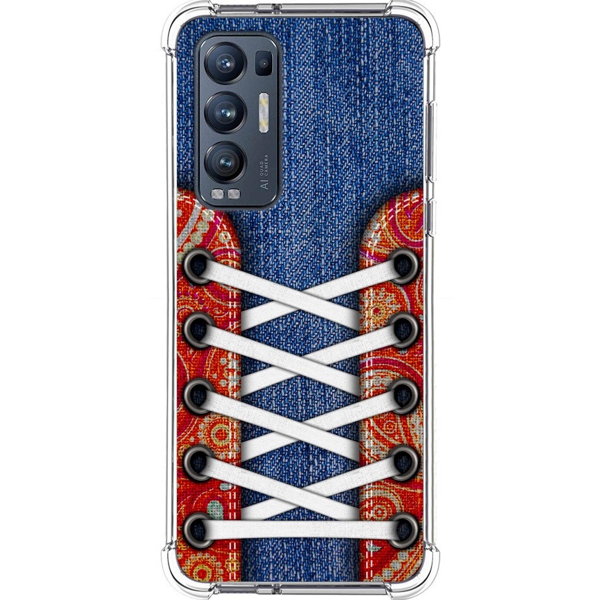 Funda Silicona Antigolpes para Oppo Find X3 Neo 5G diseño Zapatillas 11 Dibujos