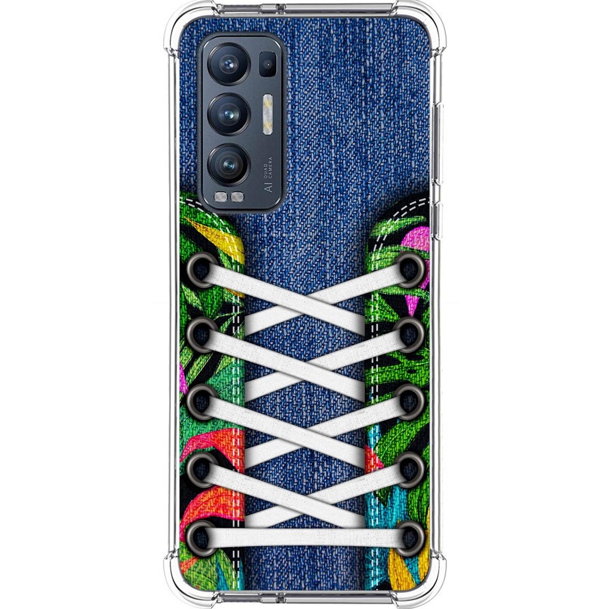 Funda Silicona Antigolpes para Oppo Find X3 Neo 5G diseño Zapatillas 13 Dibujos