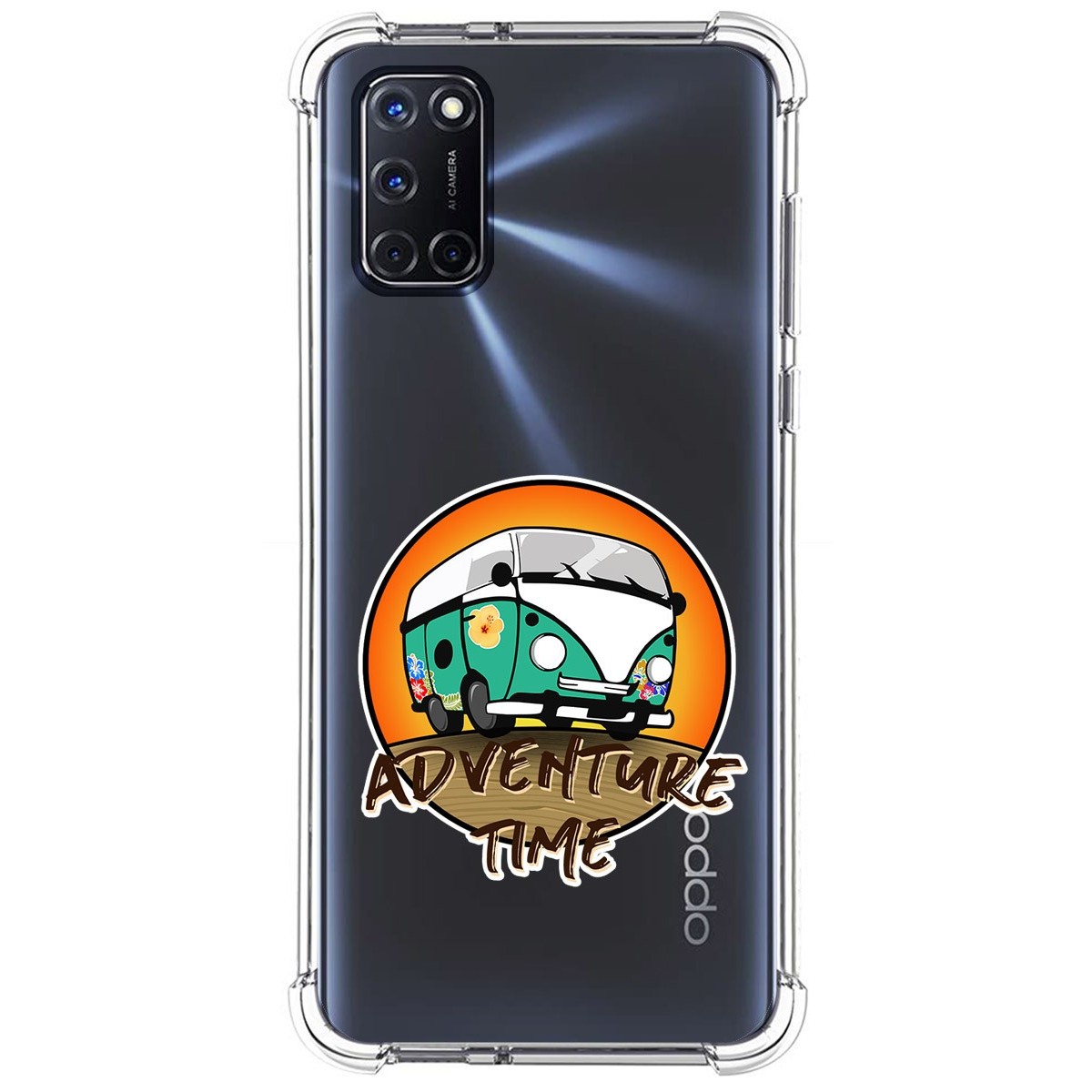 Funda Silicona Antigolpes para Oppo A52 / A72 diseño Adventure Time Dibujos
