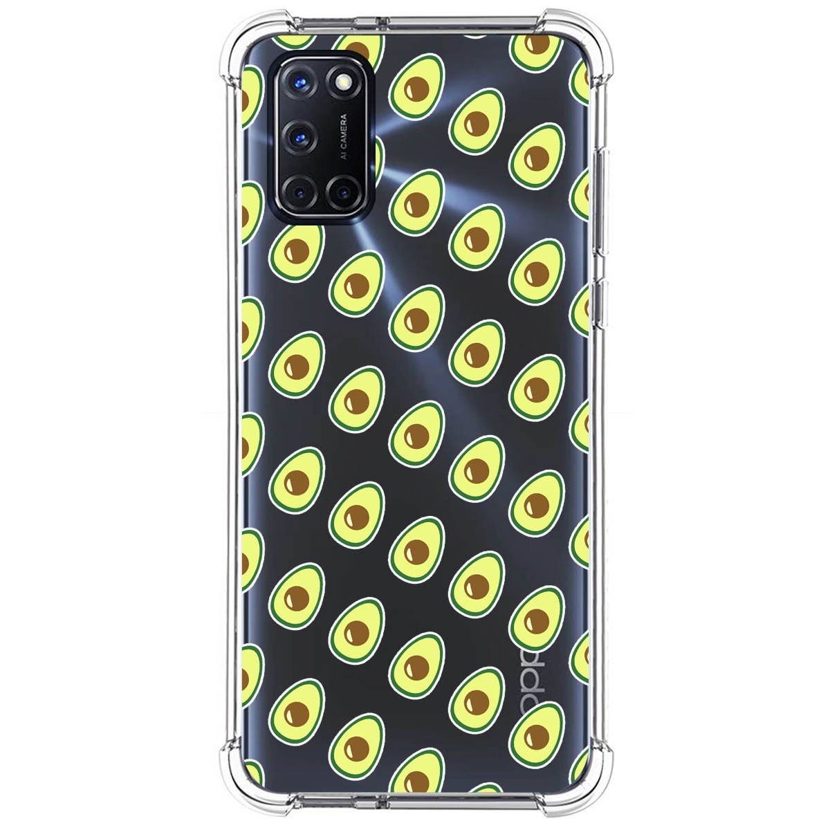 Funda Silicona Antigolpes para Oppo A52 / A72 diseño Aguacate Dibujos