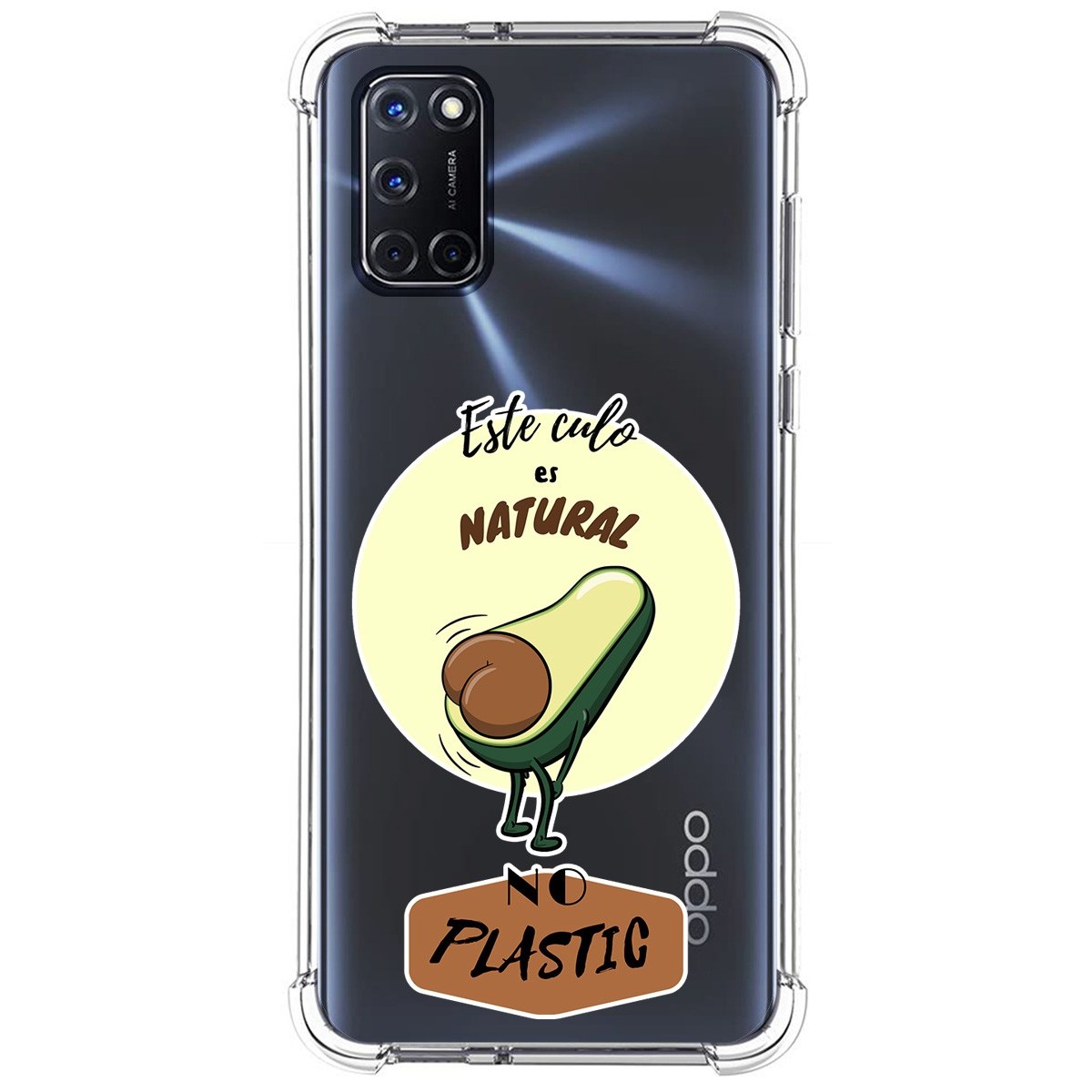 Funda Silicona Antigolpes para Oppo A52 / A72 diseño Culo Natural Dibujos