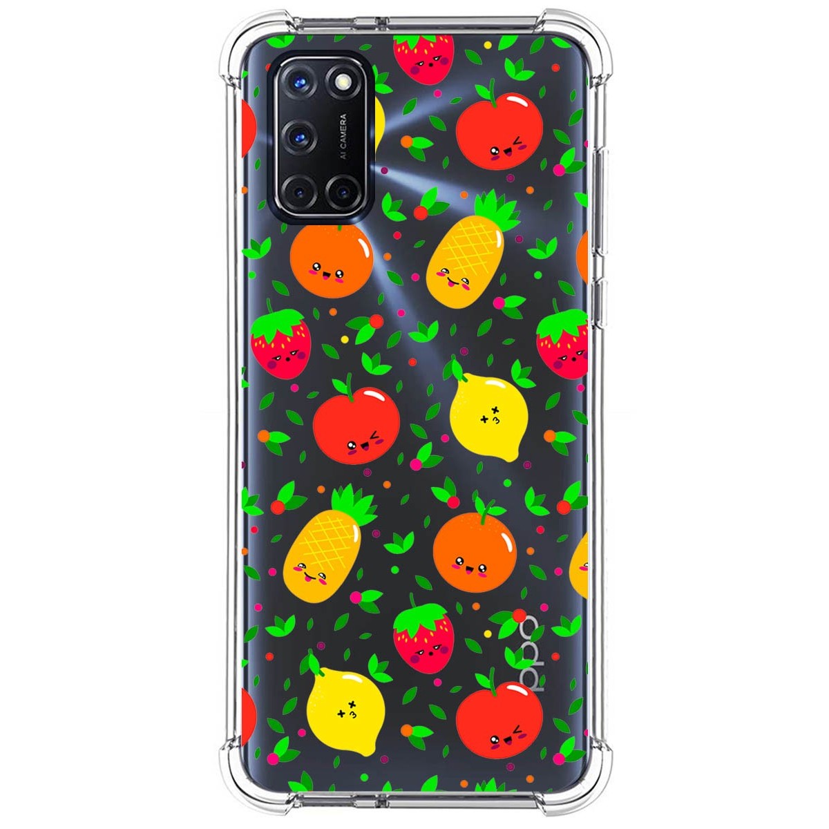 Funda Silicona Antigolpes para Oppo A52 / A72 diseño Frutas 01 Dibujos