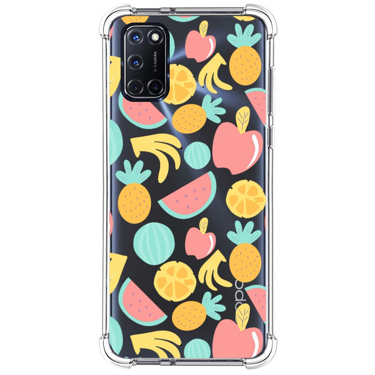 Funda Silicona Antigolpes para Oppo A52 / A72 diseño Frutas 02 Dibujos