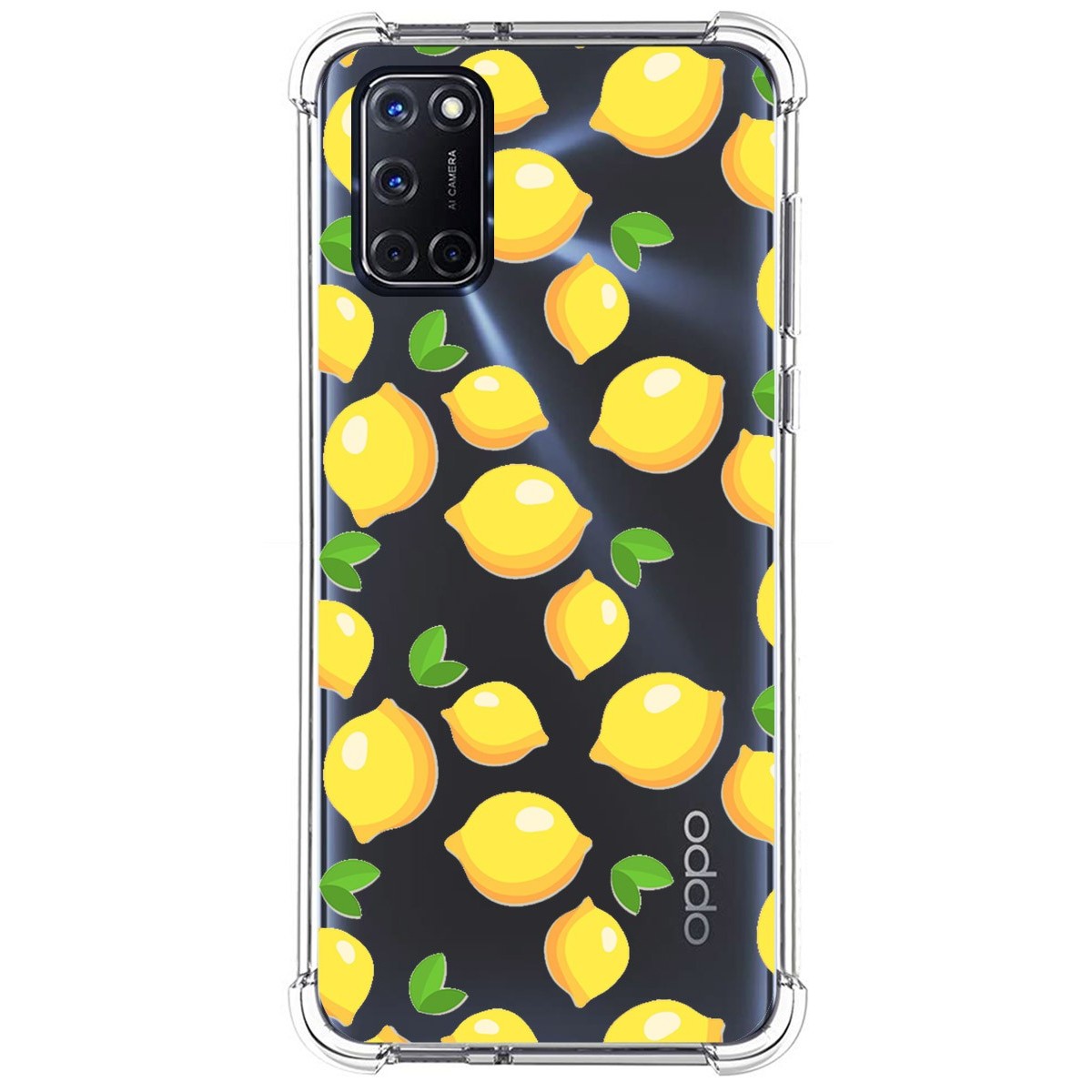 Funda Silicona Antigolpes para Oppo A52 / A72 diseño Limones Dibujos