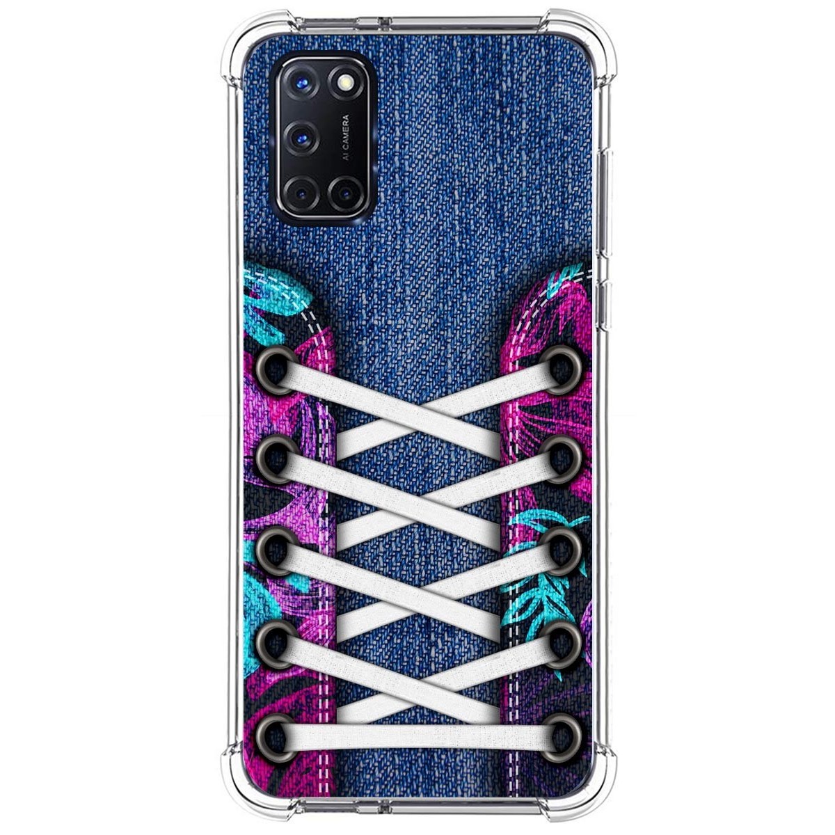 Funda Silicona Antigolpes para Oppo A52 / A72 diseño Zapatillas 06 Dibujos