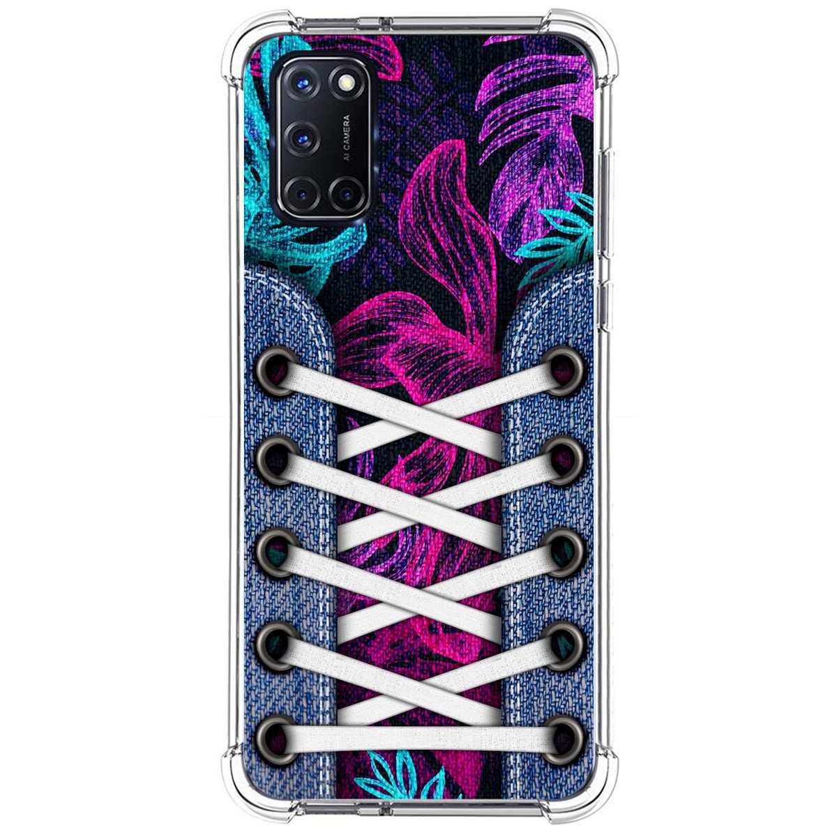 Funda Silicona Antigolpes para Oppo A52 / A72 diseño Zapatillas 07 Dibujos