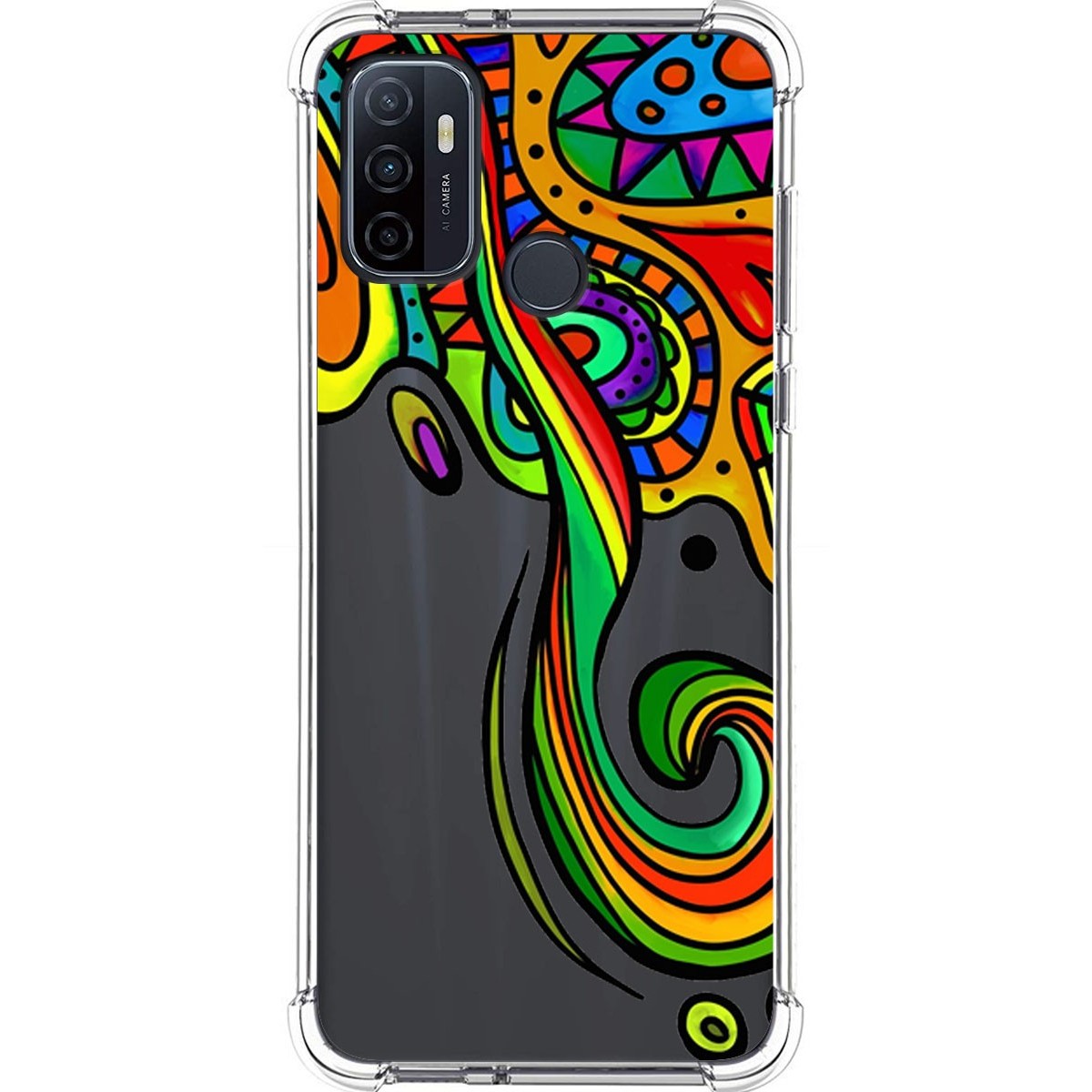 Funda Silicona Antigolpes para Oppo A53 / A53s diseño Colores Dibujos
