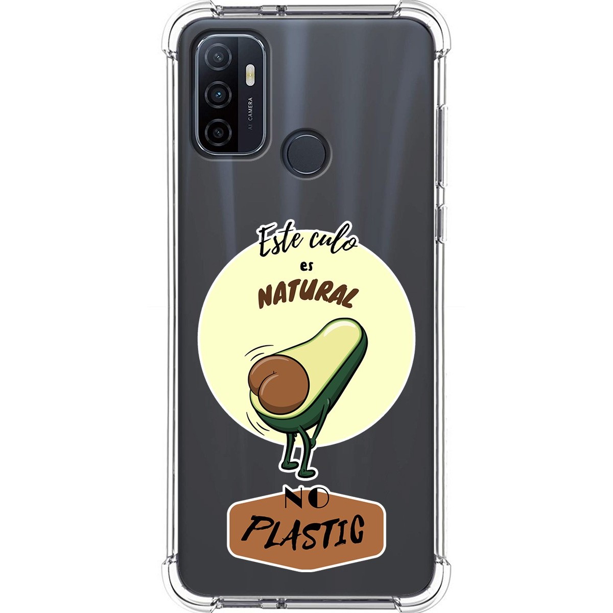 Funda Silicona Antigolpes para Oppo A53 / A53s diseño Culo Natural Dibujos