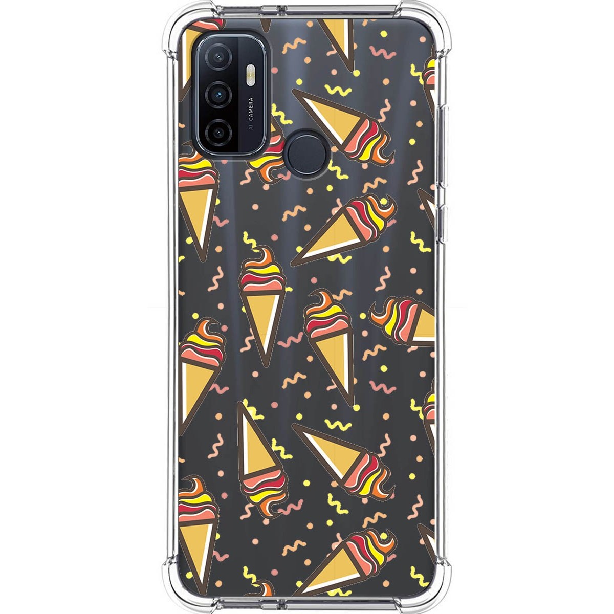 Funda Silicona Antigolpes para Oppo A53 / A53s diseño Helados Dibujos