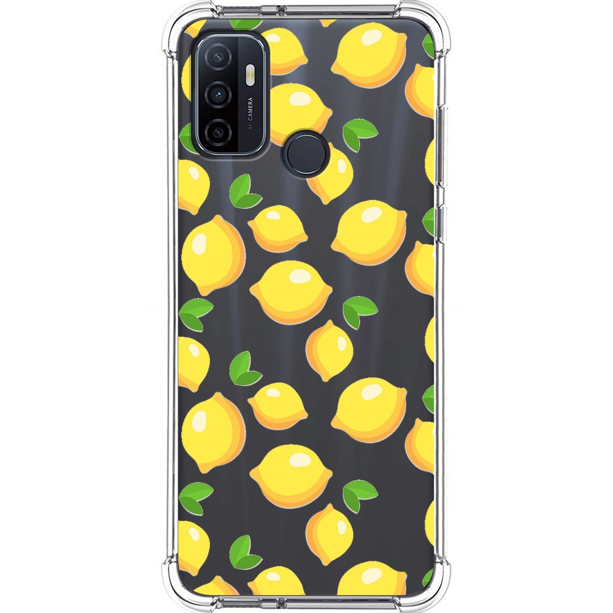 Funda Silicona Antigolpes para Oppo A53 / A53s diseño Limones Dibujos