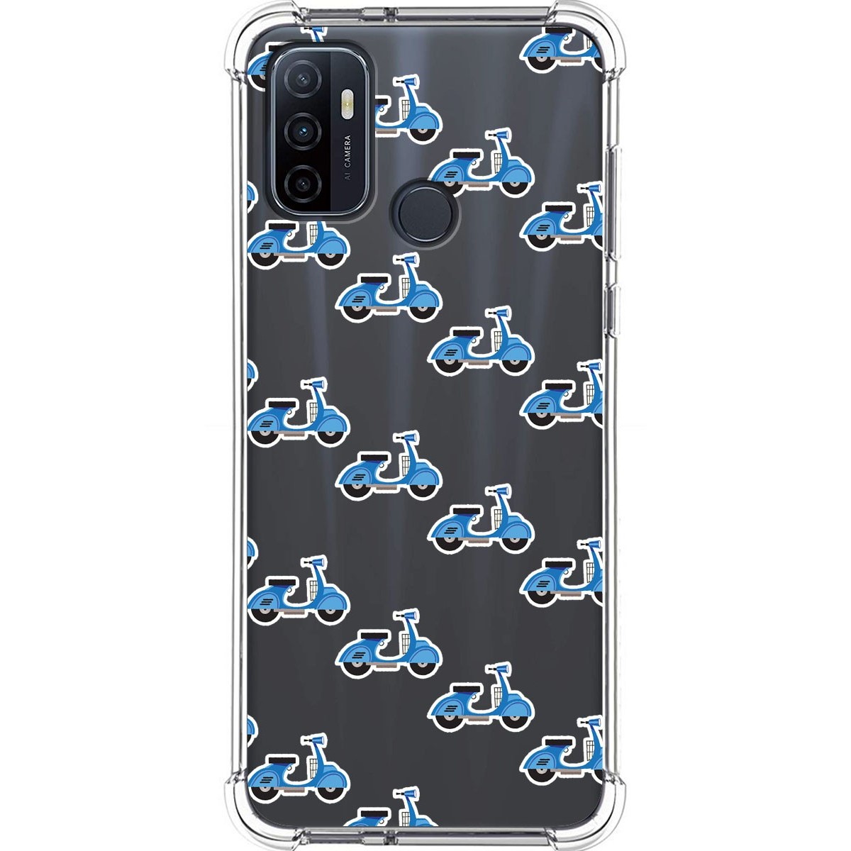 Funda Silicona Antigolpes para Oppo A53 / A53s diseño Scooter Dibujos