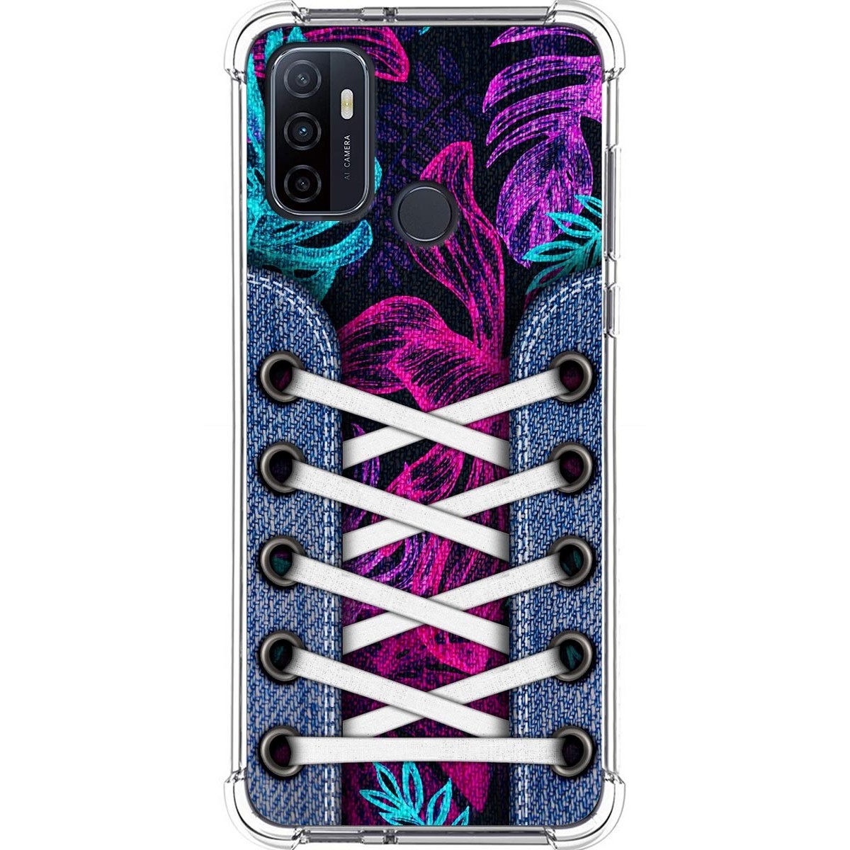 Funda Silicona Antigolpes para Oppo A53 / A53s diseño Zapatillas 07 Dibujos