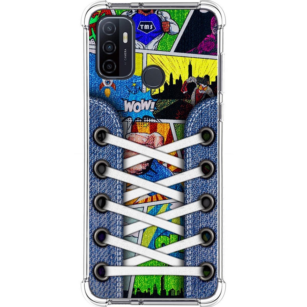 Funda Silicona Antigolpes para Oppo A53 / A53s diseño Zapatillas 14 Dibujos