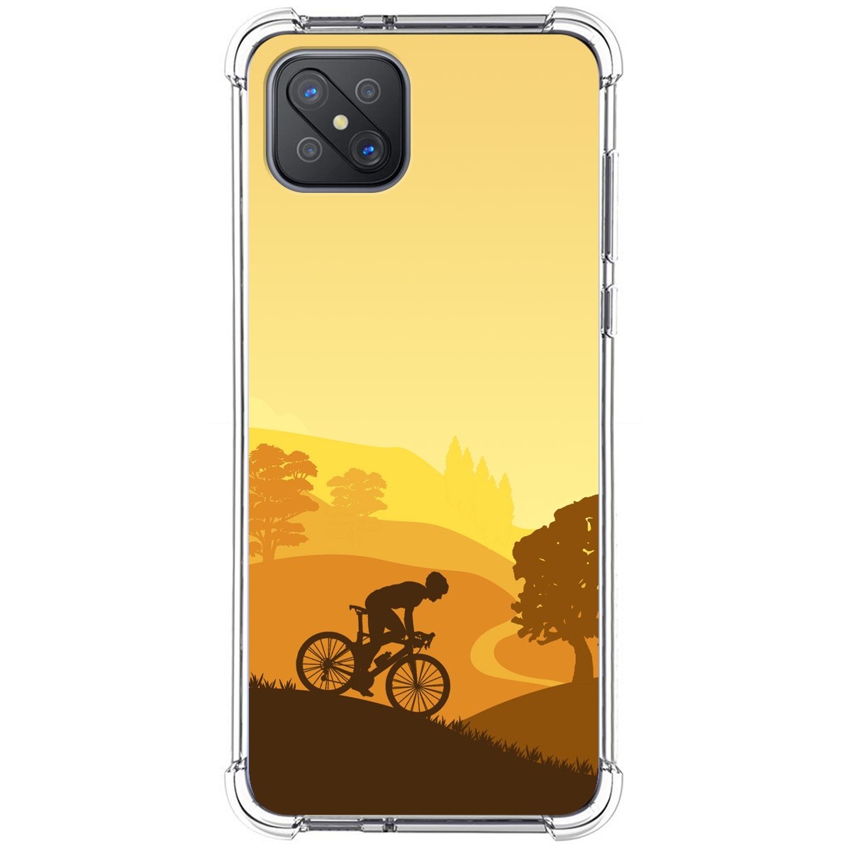 Funda Silicona Antigolpes para Oppo Reno 4Z 5G diseño Ciclista Dibujos