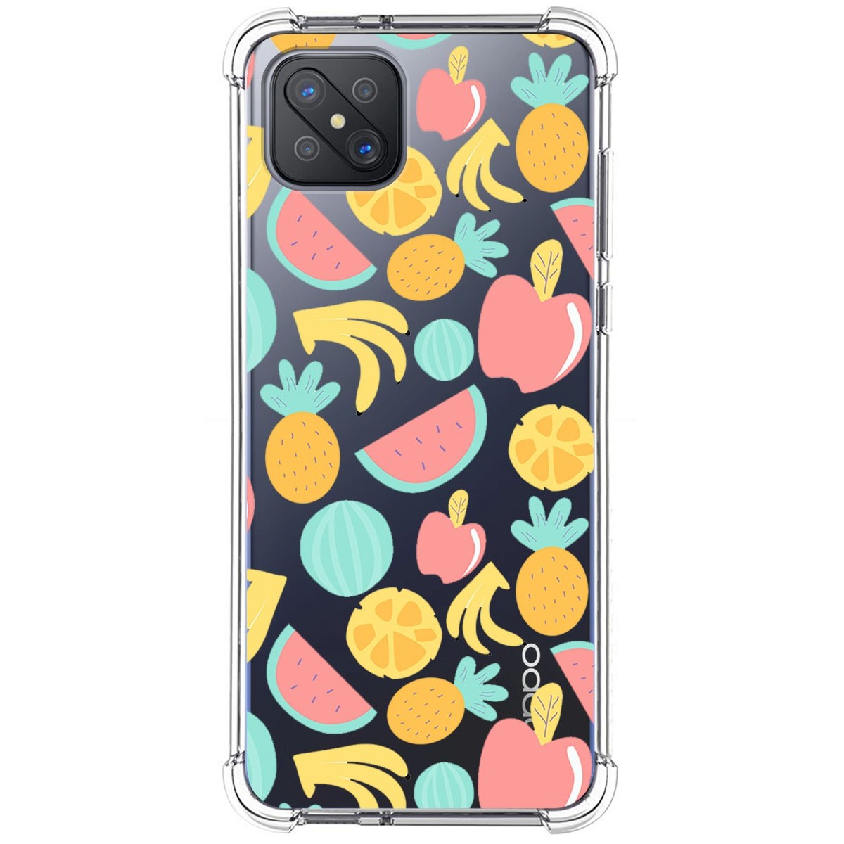 Funda Silicona Antigolpes para Oppo Reno 4Z 5G diseño Frutas 02 Dibujos