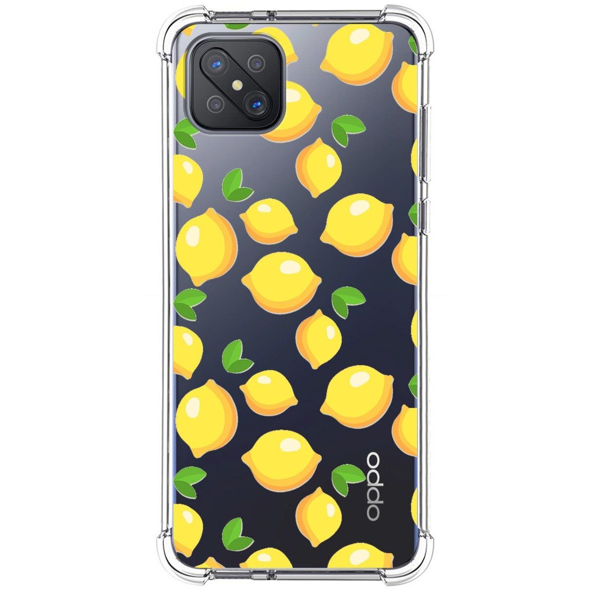 Funda Silicona Antigolpes para Oppo Reno 4Z 5G diseño Limones Dibujos