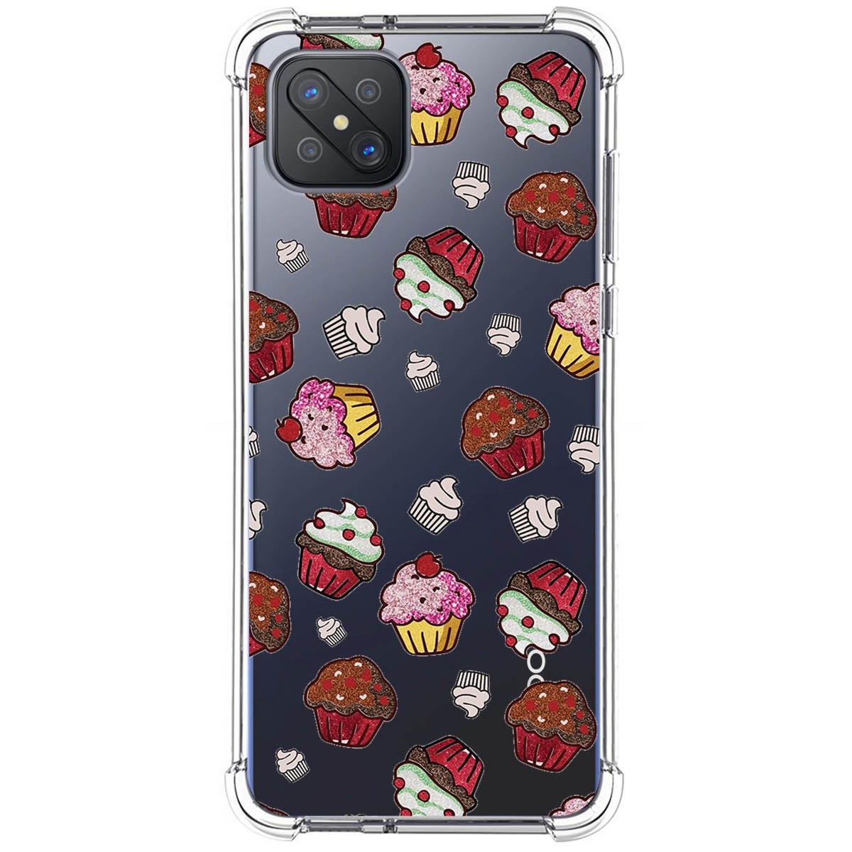 Funda Silicona Antigolpes para Oppo Reno 4Z 5G diseño Muffins Dibujos