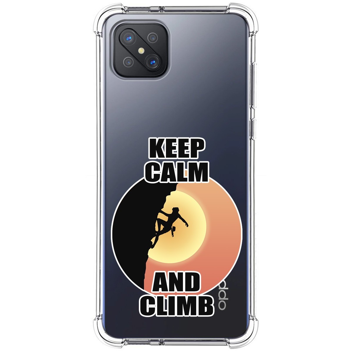 Funda Silicona Antigolpes para Oppo Reno 4Z 5G diseño Mujer Escalada Dibujos