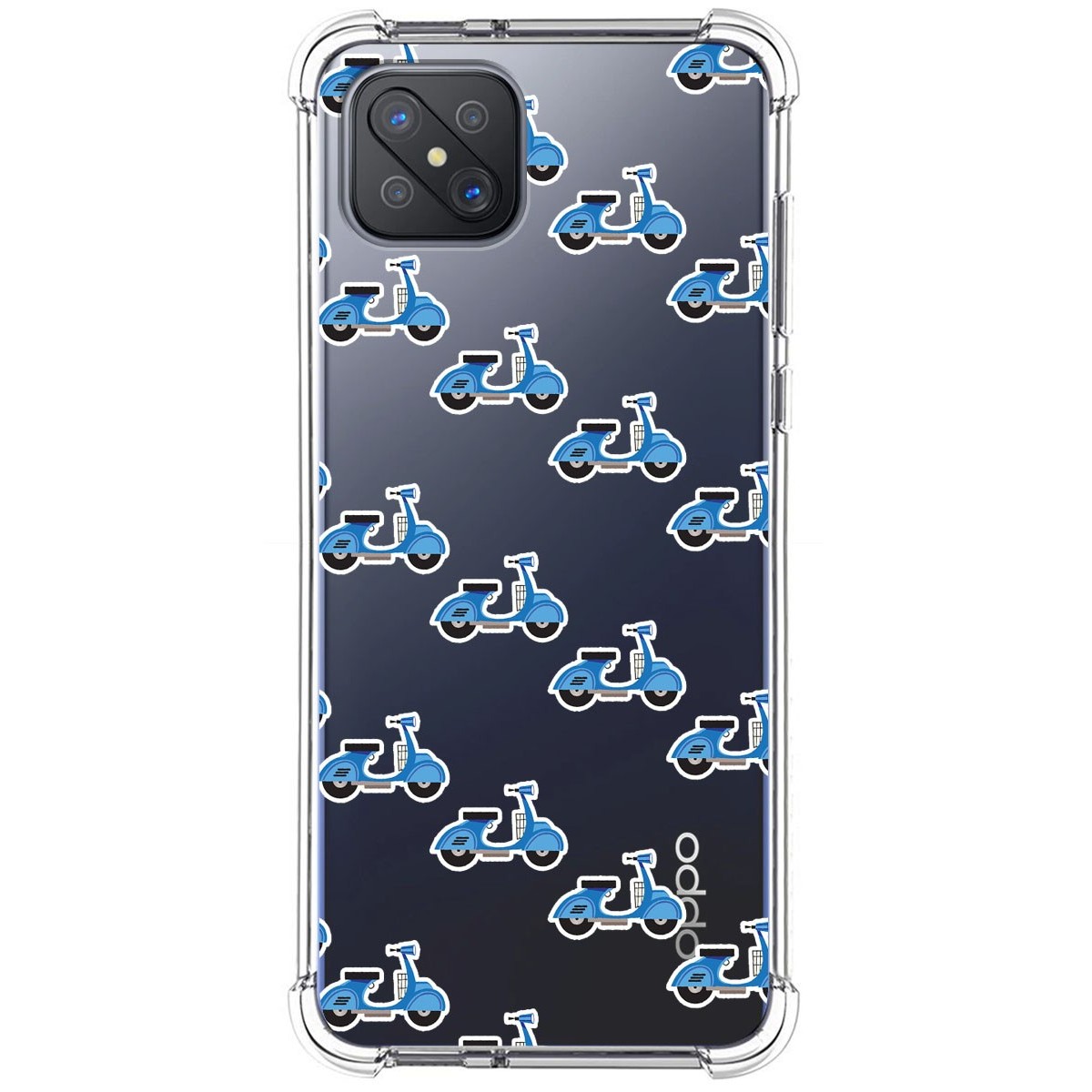 Funda Silicona Antigolpes para Oppo Reno 4Z 5G diseño Scooter Dibujos