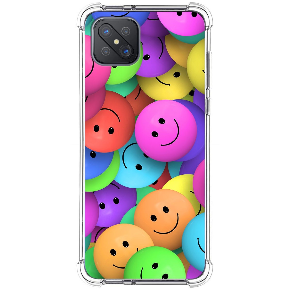 Funda Silicona Antigolpes para Oppo Reno 4Z 5G diseño Smile Dibujos