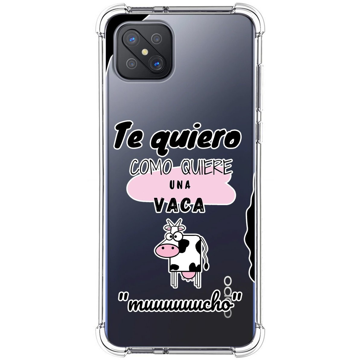 Funda Silicona Antigolpes para Oppo Reno 4Z 5G diseño Vaca Dibujos