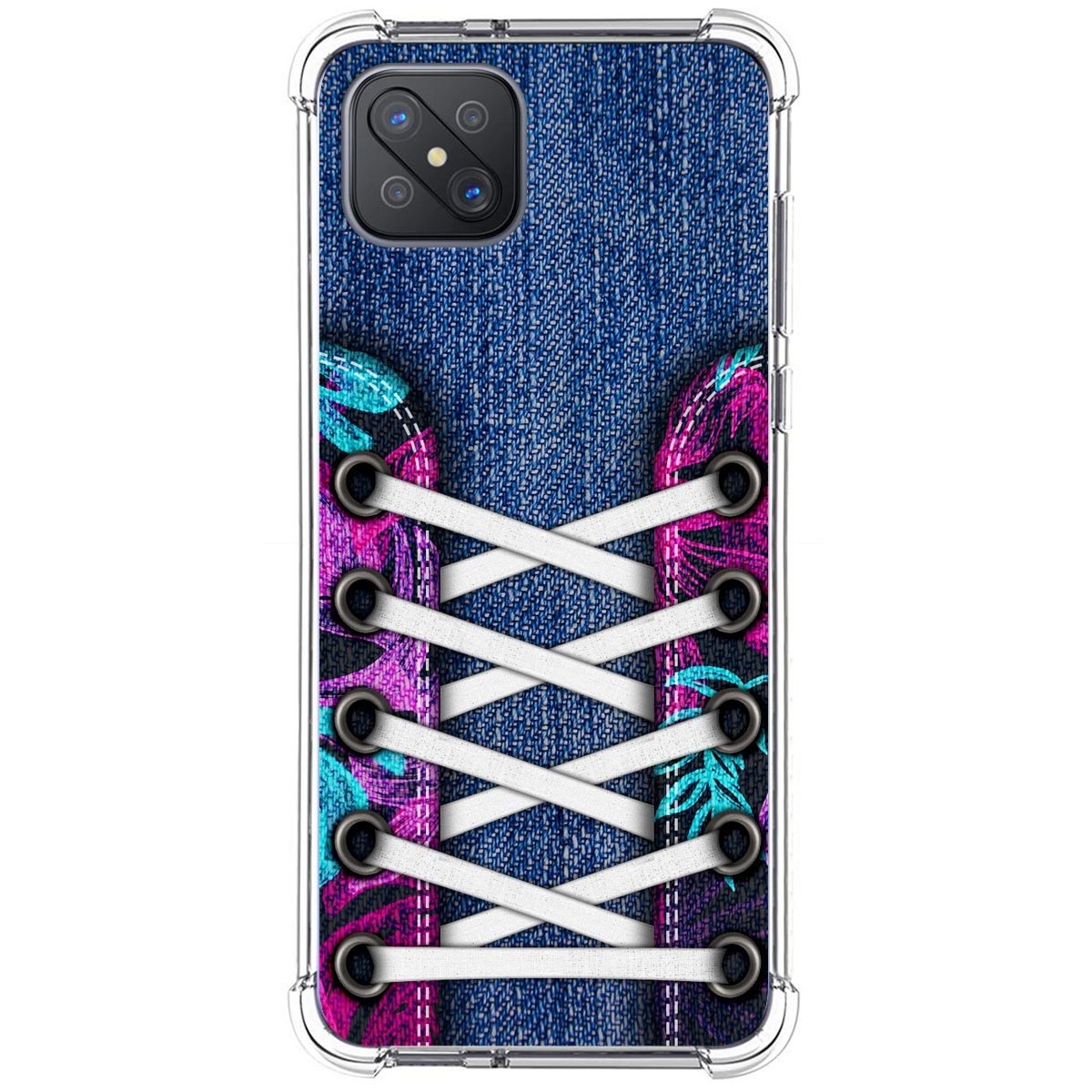 Funda Silicona Antigolpes para Oppo Reno 4Z 5G diseño Zapatillas 06 Dibujos
