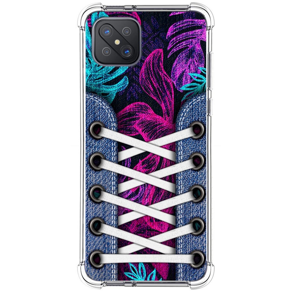 Funda Silicona Antigolpes para Oppo Reno 4Z 5G diseño Zapatillas 07 Dibujos