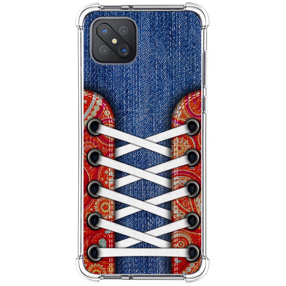 Funda Silicona Antigolpes para Oppo Reno 4Z 5G diseño Zapatillas 11 Dibujos