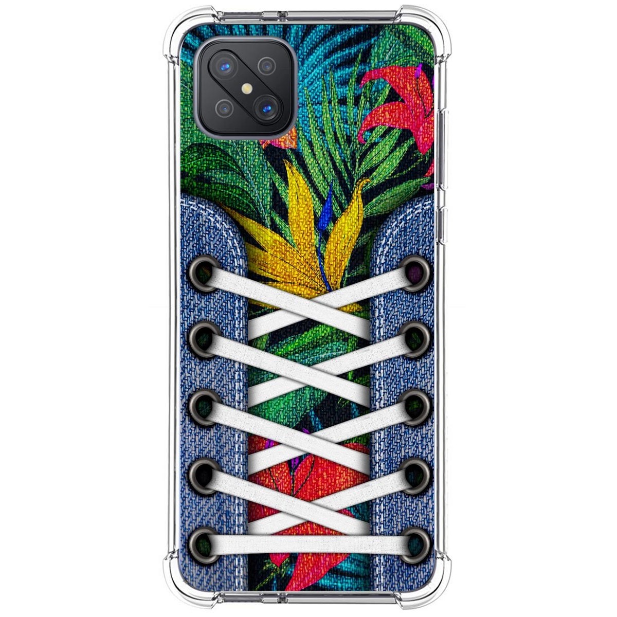 Funda Silicona Antigolpes para Oppo Reno 4Z 5G diseño Zapatillas 12 Dibujos