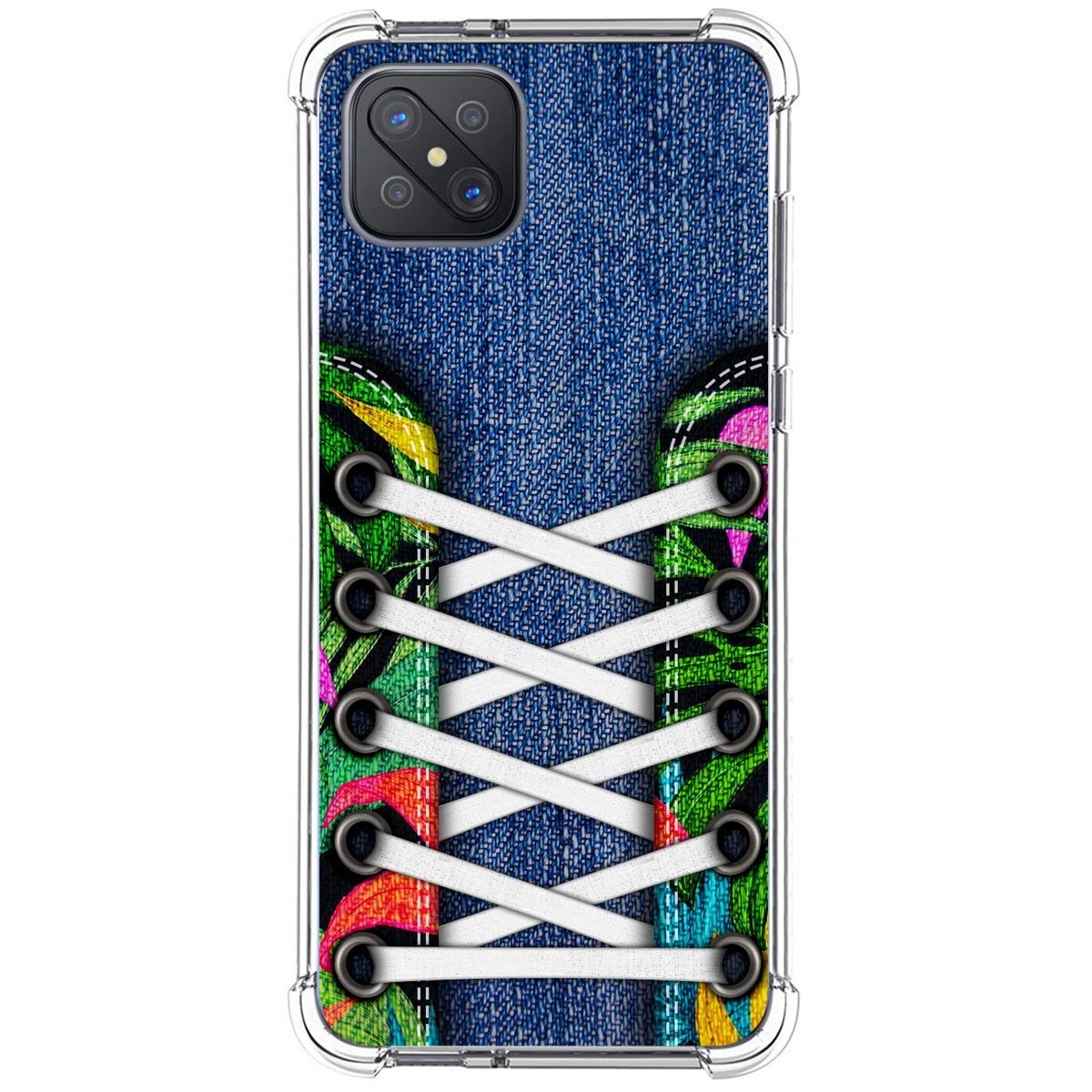 Funda Silicona Antigolpes para Oppo Reno 4Z 5G diseño Zapatillas 13 Dibujos
