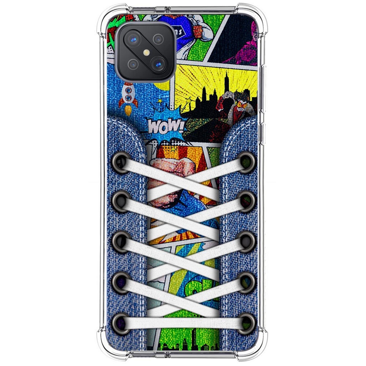 Funda Silicona Antigolpes para Oppo Reno 4Z 5G diseño Zapatillas 14 Dibujos