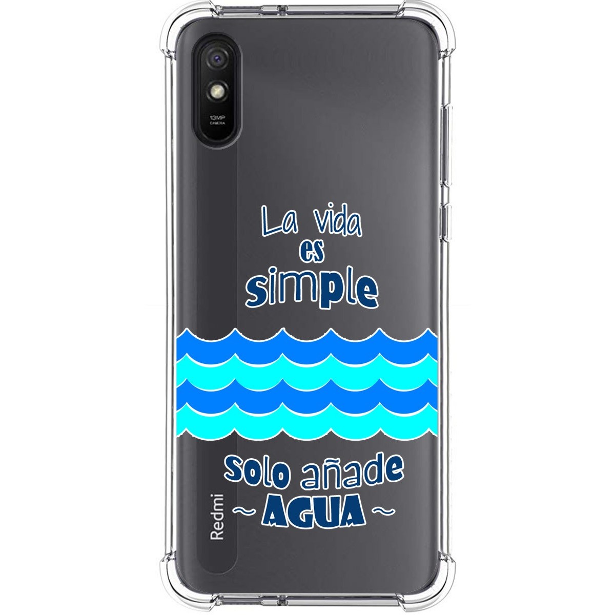 Funda Silicona Antigolpes para Xiaomi Redmi 9A / 9AT diseño Agua Dibujos