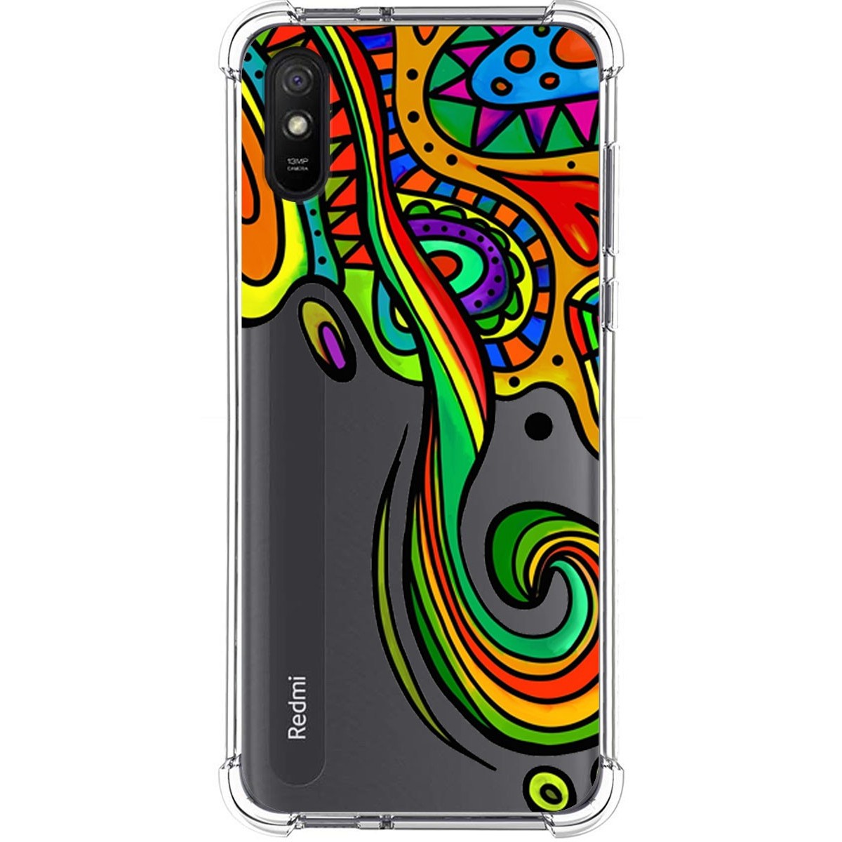 Funda Silicona Antigolpes para Xiaomi Redmi 9A / 9AT diseño Colores Dibujos
