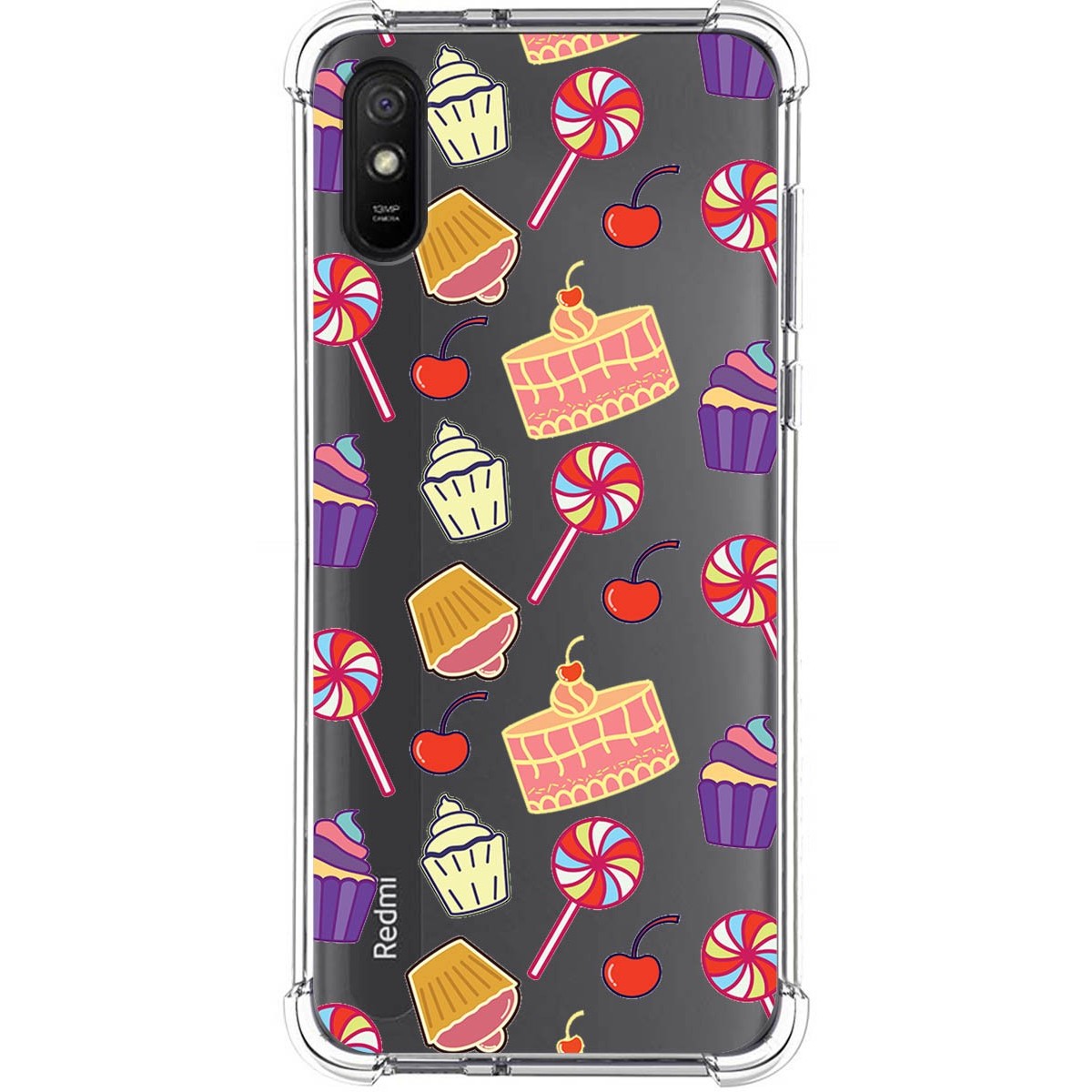 Funda Silicona Antigolpes para Xiaomi Redmi 9A / 9AT diseño Dulces 01 Dibujos