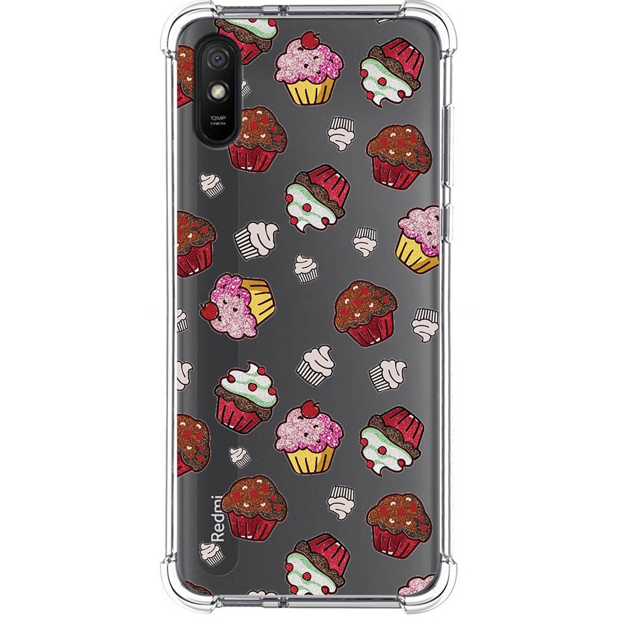 Funda Silicona Antigolpes para Xiaomi Redmi 9A / 9AT diseño Muffins Dibujos
