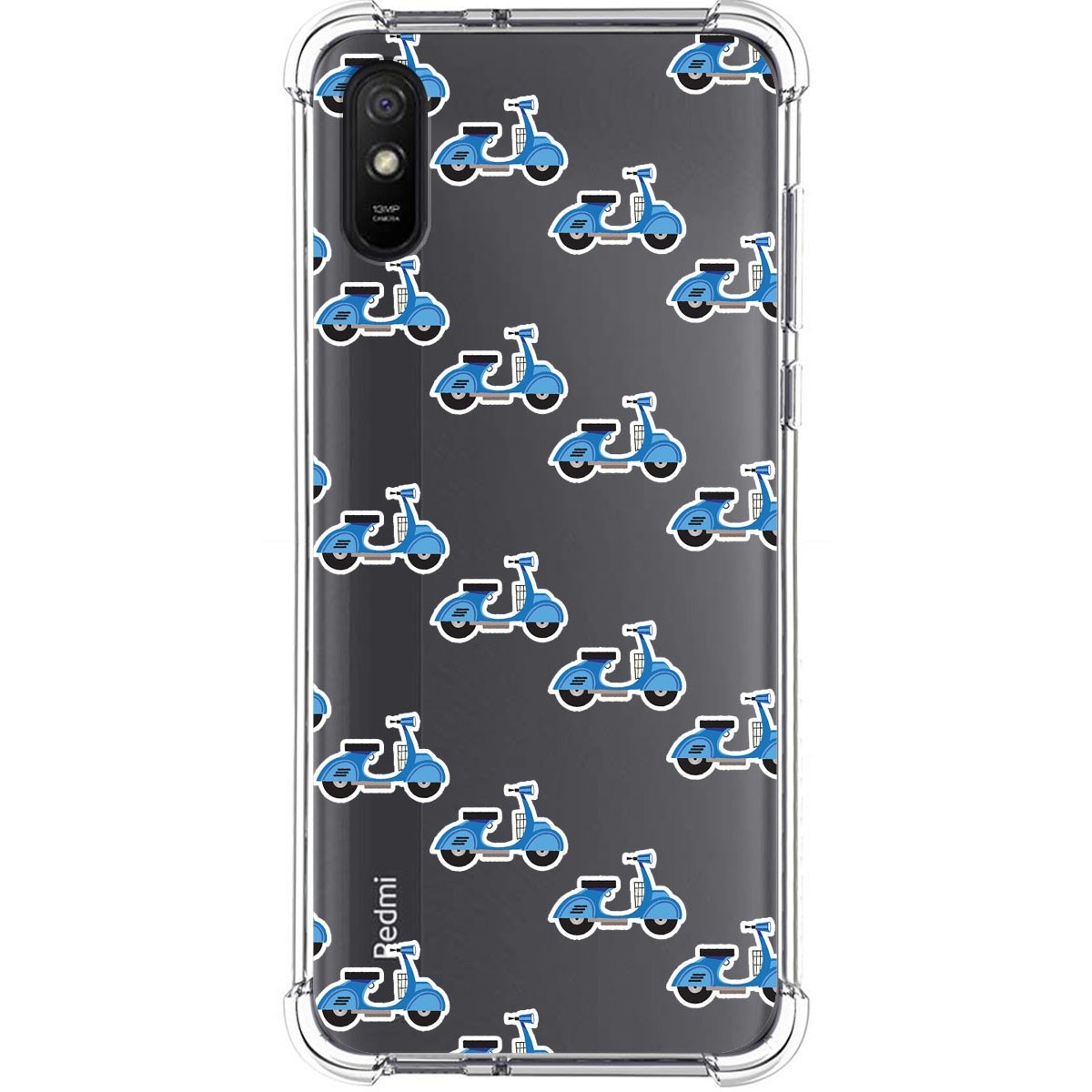 Funda Silicona Antigolpes para Xiaomi Redmi 9A / 9AT diseño Scooter Dibujos