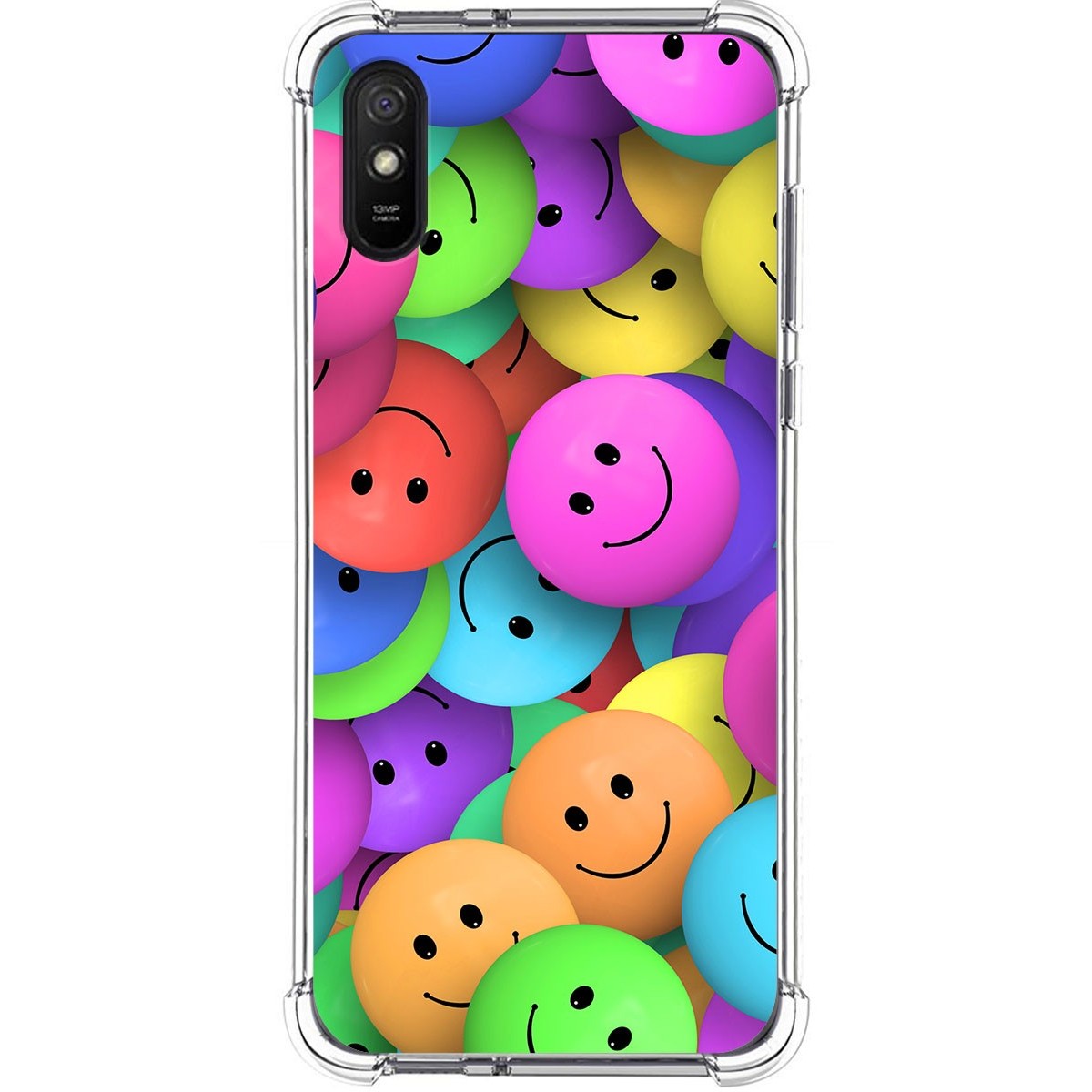 Funda Silicona Antigolpes para Xiaomi Redmi 9A / 9AT diseño Smile Dibujos