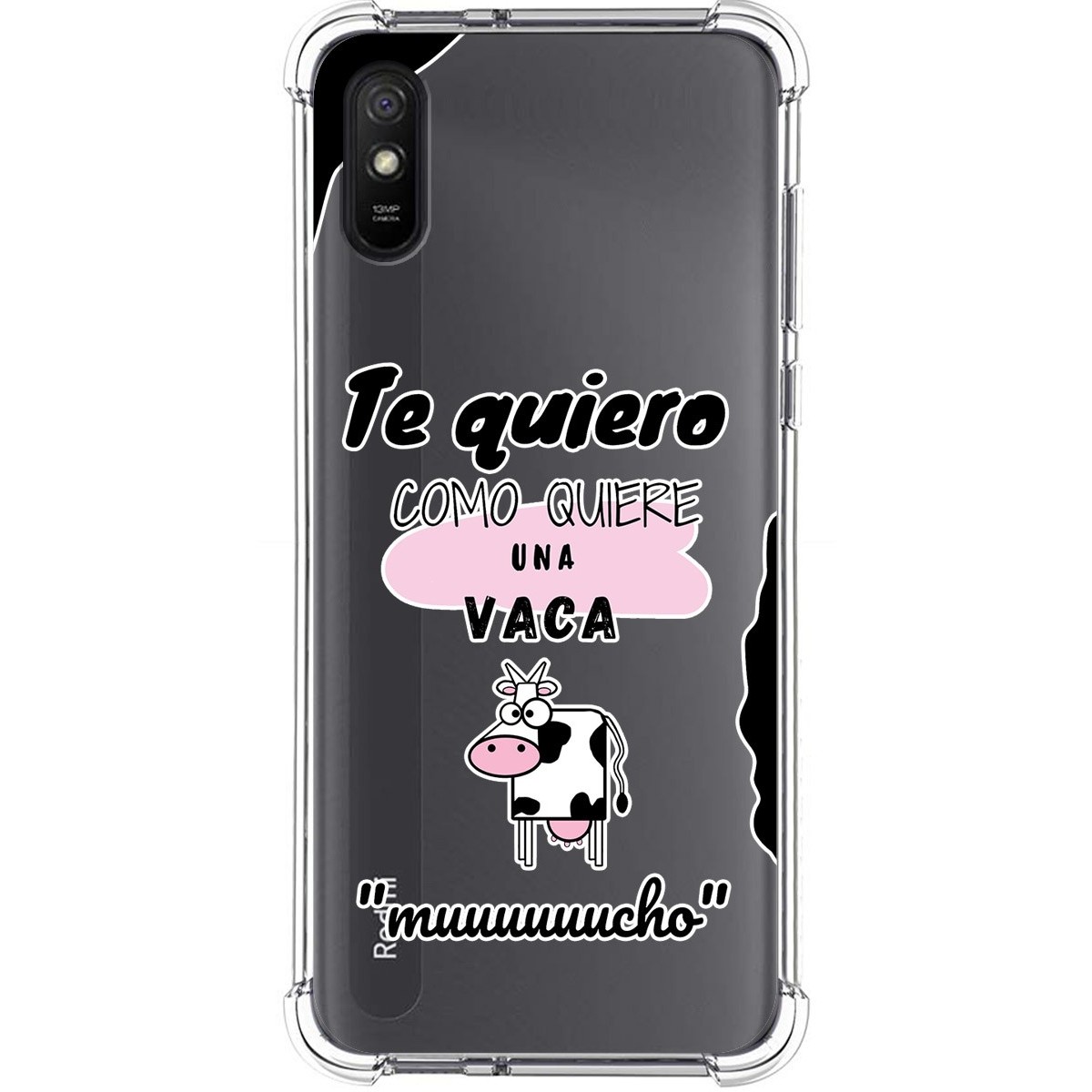 Funda Silicona Antigolpes para Xiaomi Redmi 9A / 9AT diseño Vaca Dibujos