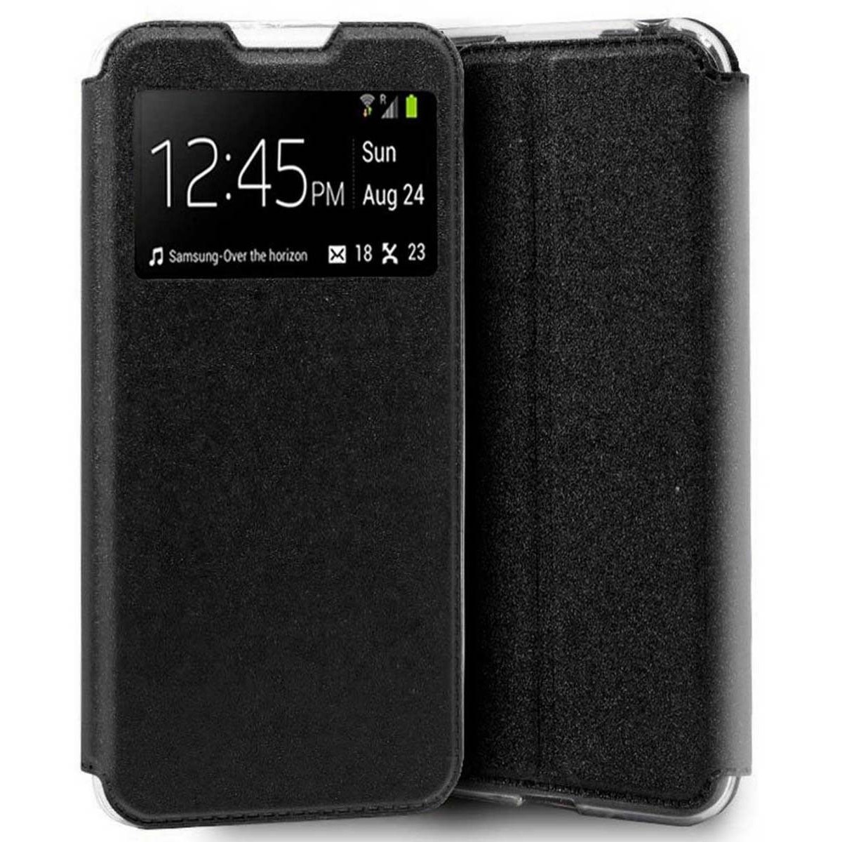 Funda Libro Soporte con Ventana para TCL 20 SE color Negra