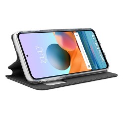 Funda Libro Soporte con Ventana para Xiaomi Redmi Note 10 Pro color Negra 2