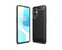 Funda Gel Tpu Tipo Carbon Negra para OnePlus 9 5G