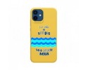 Funda Silicona Líquida Amarilla para Iphone 12 / 12 Pro (6.1) diseño Agua Dibujos