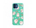 Funda Silicona Líquida Verde para Iphone 12 / 12 Pro (6.1) diseño Cerdos Dibujos