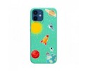 Funda Silicona Líquida Verde para Iphone 12 / 12 Pro (6.1) diseño Espacio Dibujos