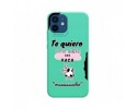 Funda Silicona Líquida Verde para Iphone 12 / 12 Pro (6.1) diseño Vaca Dibujos