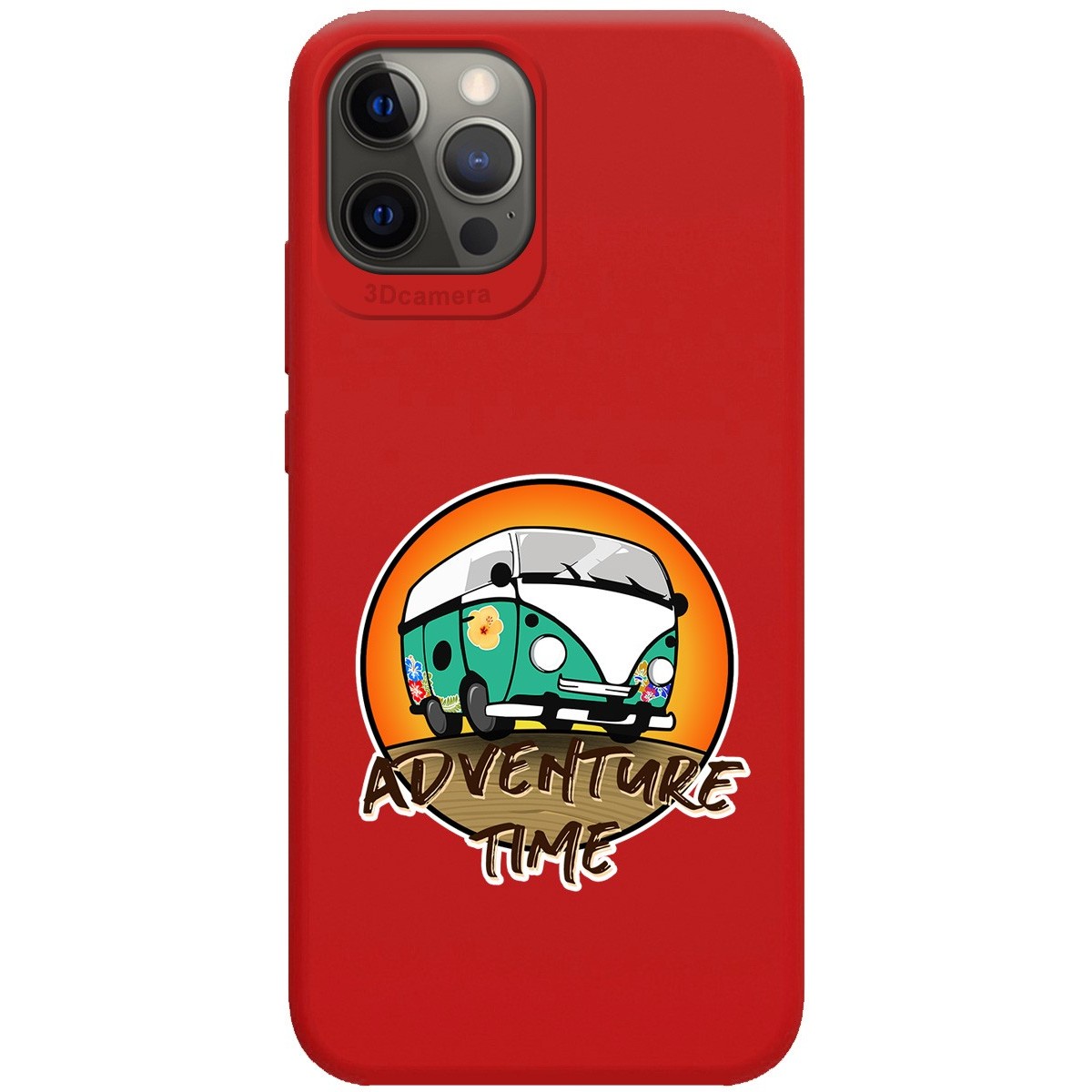 Funda Silicona Líquida Roja para Iphone 12 Pro Max (6.7) diseño Adventure Time Dibujos