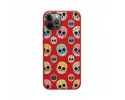 Funda Silicona Líquida Roja para Iphone 12 Pro Max (6.7) diseño Catrina Dibujos