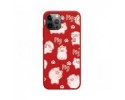 Funda Silicona Líquida Roja para Iphone 12 Pro Max (6.7) diseño Cerdos Dibujos