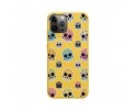 Funda Silicona Líquida Amarilla para Iphone 12 Pro Max (6.7) diseño Catrina Dibujos